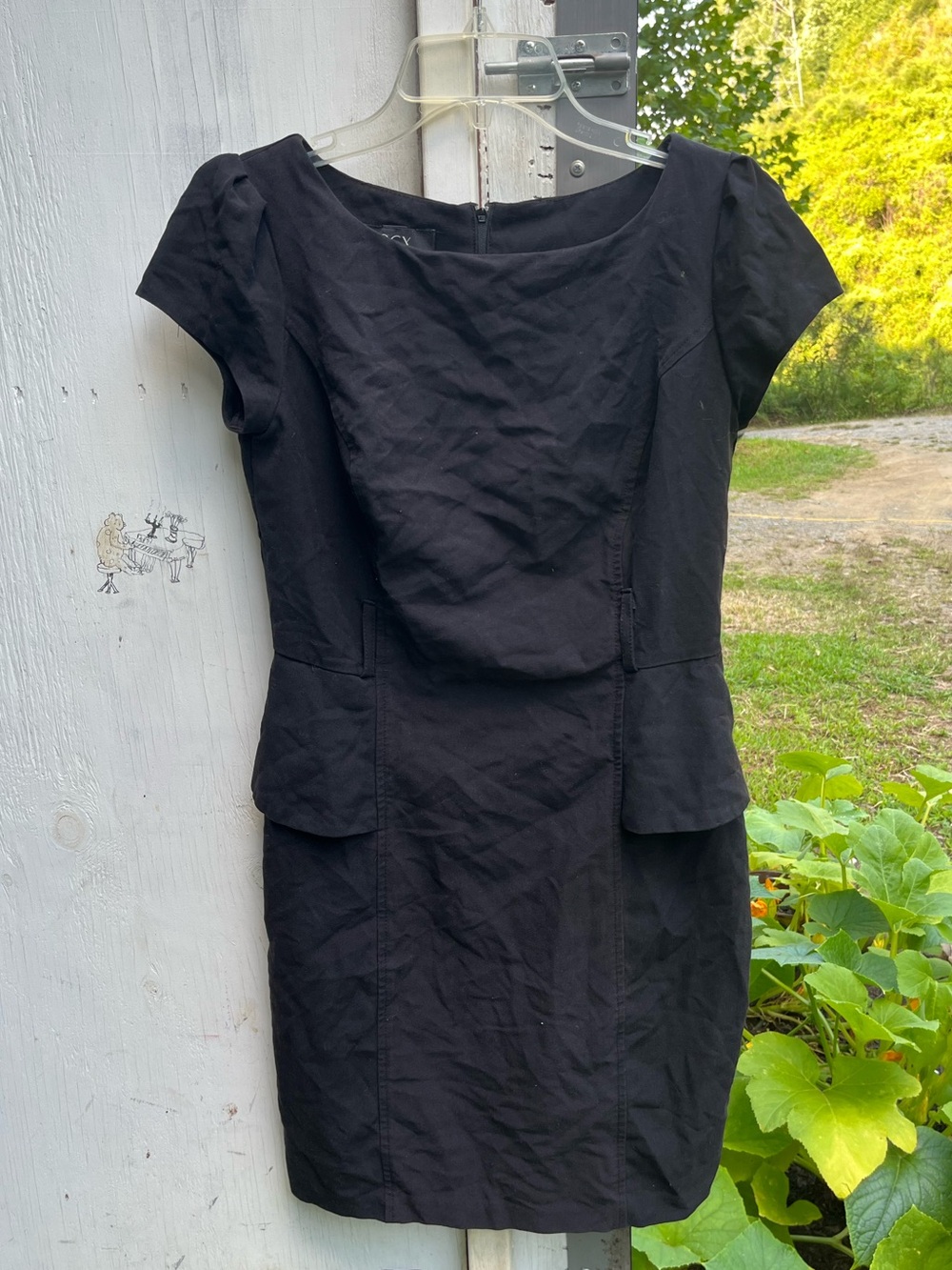 BCX Black Short Sleeve Sheath Dress